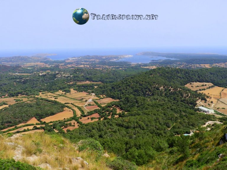 Panorama dal Monte Toro, correre a Minorca